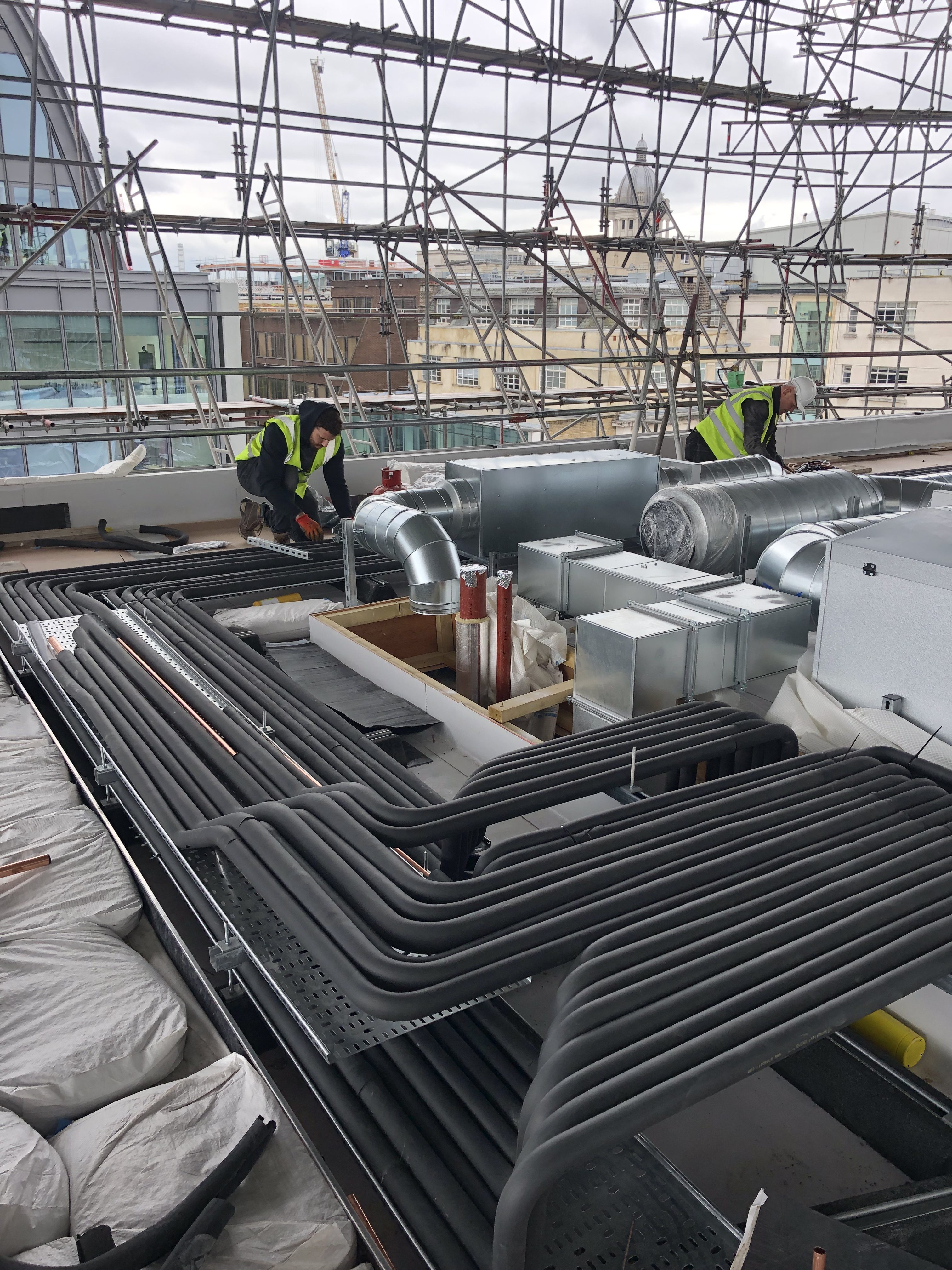 Commercial VRF air conditioning installation in London office