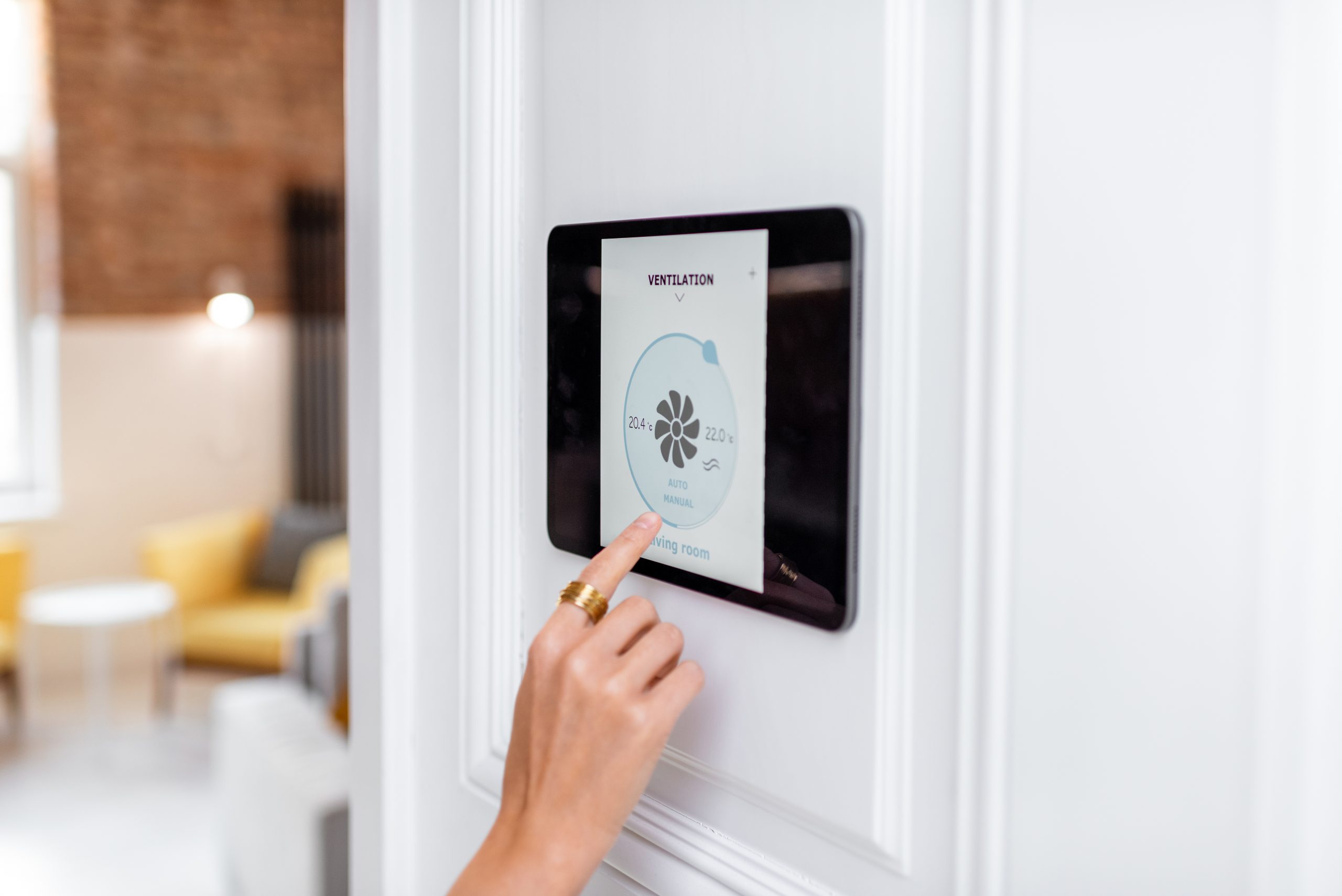Stylish domestic air conditioning unit in Essex home