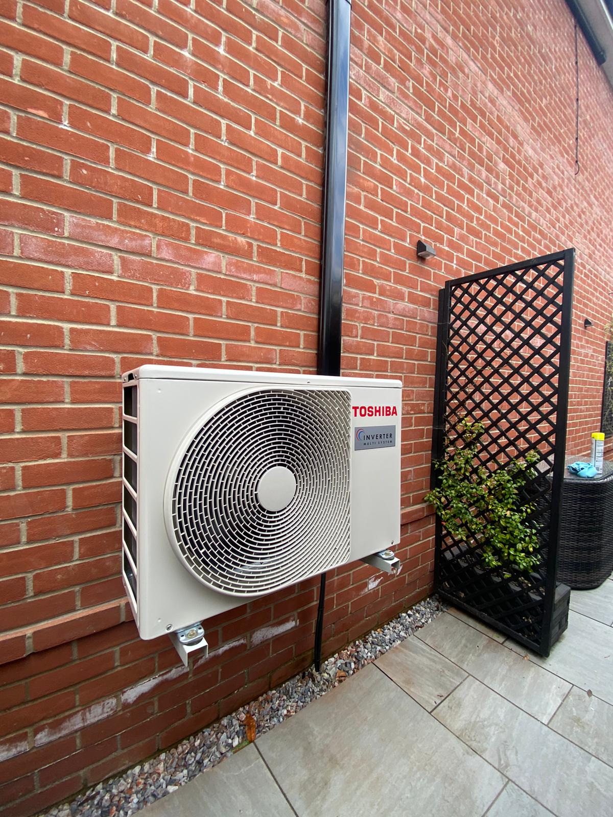 Air conditioning installation in Hertford home